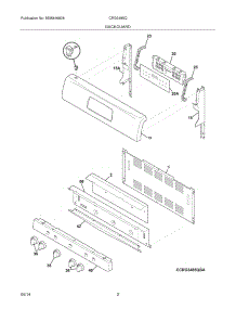03 - Backguard parts for Electrolux Range CRG3485QWA from AppliancePartsPros.com