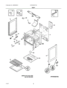 04 - Body parts for Electrolux Range CRGE3455TSA from AppliancePartsPros.com