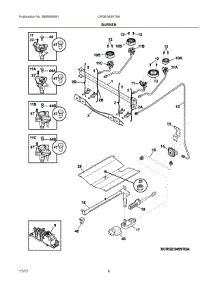 03 - Burner parts for Electrolux Range CRGE3455TSA from AppliancePartsPros.com