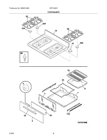 09 - Top / Drawer parts for Electrolux Range CRP3160GQQC from AppliancePartsPros.com