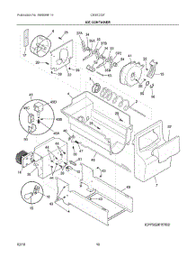 09 - Ice Container parts for Electrolux Refrigerator CRSE233TS0 from AppliancePartsPros.com