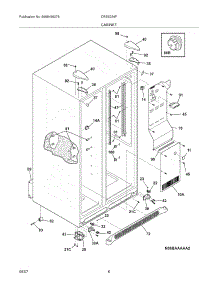 07 - Cabinet parts for Electrolux Refrigerator CRSE234FB2 from AppliancePartsPros.com