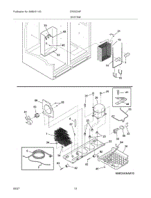 13 - System parts for Electrolux Refrigerator CRSE234FW1 from AppliancePartsPros.com