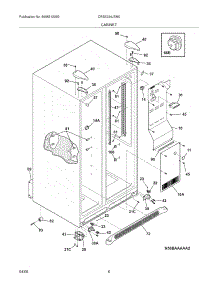 07 - Cabinet parts for Electrolux Refrigerator CRSE234JSM0 from AppliancePartsPros.com