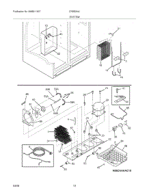 13 - System parts for Electrolux Refrigerator CRSE264JB0 from AppliancePartsPros.com