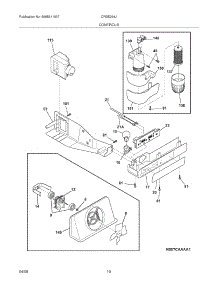 11 - Controls parts for Electrolux Refrigerator CRSE264JB0 from AppliancePartsPros.com