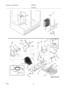 13 - System parts for Electrolux Refrigerator CRSE264JB1 from AppliancePartsPros.com