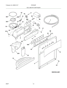 15 - Ice & Water Dispenser parts for Electrolux Refrigerator CRSE266FB0 from AppliancePartsPros.com