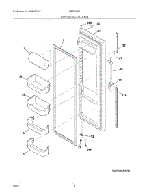 05 - Refrigerator Door parts for Electrolux Refrigerator CRSE266FB0 from AppliancePartsPros.com