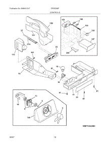 11 - Controls parts for Electrolux Refrigerator CRSE266FB0 from AppliancePartsPros.com