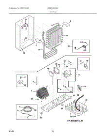07 - System parts for Electrolux Refrigerator CRSEH237AB0 from AppliancePartsPros.com
