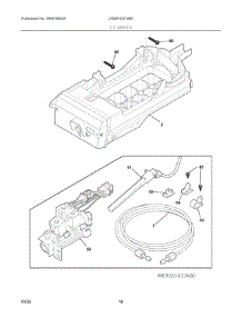 10 - Ice Maker parts for Electrolux Refrigerator CRSEH237AB0 from AppliancePartsPros.com