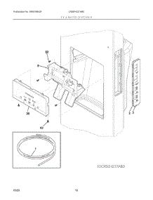 08 - Ice & Water Dispenser parts for Electrolux Refrigerator CRSEH237AB0 from AppliancePartsPros.com