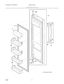 03 - Refrigerator Door parts for Electrolux Refrigerator CRSEH237AS0 from AppliancePartsPros.com