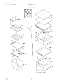 05 - Shelves parts for Electrolux Refrigerator CRSEH237AS0 from AppliancePartsPros.com