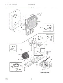 07 - System parts for Electrolux Refrigerator CRSEH237AW0 from AppliancePartsPros.com