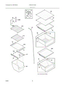 05 - Shelves parts for Electrolux Refrigerator CRSEH237AW0 from AppliancePartsPros.com