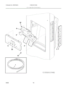 08 - Ice & Water Dispenser parts for Electrolux Refrigerator CRSEH237AW0 from AppliancePartsPros.com