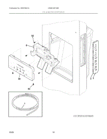 08 - Ice & Water Dispenser parts for Electrolux Refrigerator CRSEH267AB0 from AppliancePartsPros.com