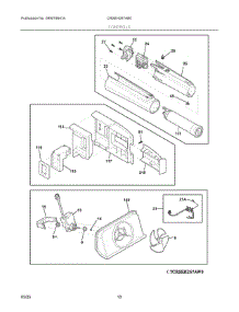 06 - Controls parts for Electrolux Refrigerator CRSEH267AB0 from AppliancePartsPros.com