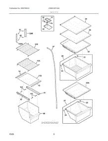 05 - Shelves parts for Electrolux Refrigerator CRSEH267AS0 from AppliancePartsPros.com