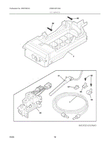 10 - Ice Maker parts for Electrolux Refrigerator CRSEH267AS0 from AppliancePartsPros.com