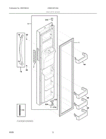 02 - Freezer Door parts for Electrolux Refrigerator CRSEH267AS0 from AppliancePartsPros.com