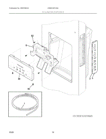 08 - Ice & Water Dispenser parts for Electrolux Refrigerator CRSEH267AS0 from AppliancePartsPros.com