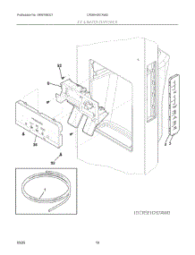 08 - Ice & Water Dispenser parts for Electrolux Refrigerator CRSEH267AW0 from AppliancePartsPros.com