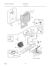 07 - System parts for Electrolux Refrigerator CRSEH267AW0 from AppliancePartsPros.com