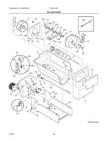 09 - Ice Container parts for Electrolux Refrigerator CRSH232PB8A from AppliancePartsPros.com