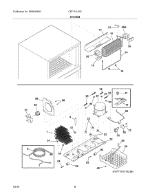 09 - System parts for Electrolux Refrigerator CRT151LWD from AppliancePartsPros.com