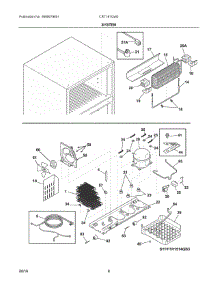 05 - System parts for Electrolux Refrigerator CRT181QW2 from AppliancePartsPros.com