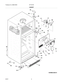 05 - Cabinet parts for Electrolux Refrigerator CRT182HNW1 from AppliancePartsPros.com
