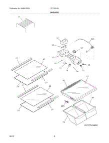 07 - Shelves parts for Electrolux Refrigerator CRT182HNW1 from AppliancePartsPros.com