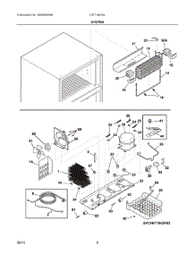 05 - System parts for Electrolux Refrigerator CRT182HQB0 from AppliancePartsPros.com