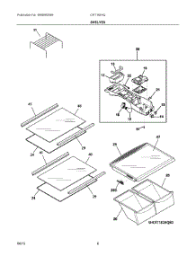 04 - Shelves parts for Electrolux Refrigerator CRT182HQB0 from AppliancePartsPros.com