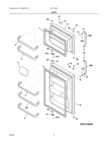 02 - Door parts for Electrolux Refrigerator CRT182IQB4A from AppliancePartsPros.com