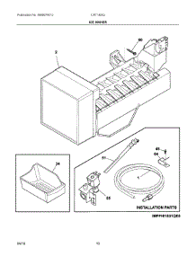 06 - Ice Maker parts for Electrolux Refrigerator CRT182IQB4A from AppliancePartsPros.com