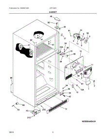 03 - Cabinet parts for Electrolux Refrigerator CRT182NBB from AppliancePartsPros.com