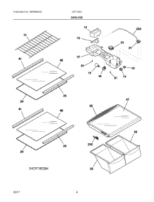 04 - Shelves parts for Electrolux Refrigerator CRT182QW7B from AppliancePartsPros.com
