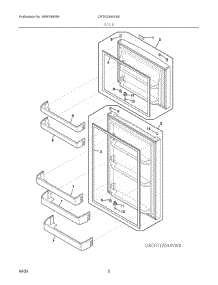 02 - Door parts for Electrolux Range CRTE2044VS0 from AppliancePartsPros.com