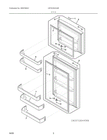 02 - Door parts for Electrolux Range CRTE2044VW0 from AppliancePartsPros.com