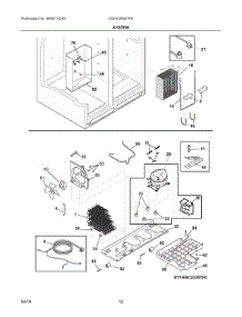 07 - System parts for Electrolux Refrigerator DGHX2655TF8 from AppliancePartsPros.com