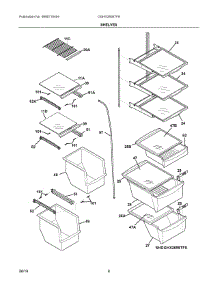 05 - Shelves parts for Electrolux Refrigerator DGHX2655TF9 from AppliancePartsPros.com