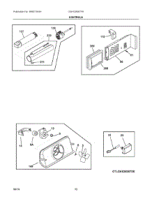 06 - Controls parts for Electrolux Refrigerator DGHX2655TF9 from AppliancePartsPros.com