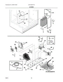 07 - System parts for Electrolux Refrigerator DGHX2655TFA from AppliancePartsPros.com