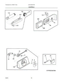 06 - Controls parts for Electrolux Refrigerator DGHX2655TFB from AppliancePartsPros.com