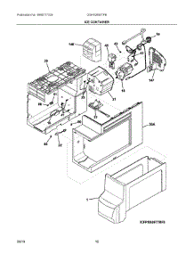 09 - Ice Container parts for Electrolux Refrigerator DGHX2655TFB from AppliancePartsPros.com