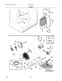 07 - System parts for Electrolux Refrigerator DGHX2655TFC from AppliancePartsPros.com